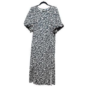 Old Navy Maxi Dress Women 3X Puff Sleeve Floral Fairy Smocked Cottagecore Spring